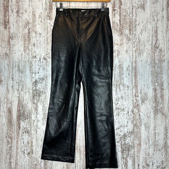 Babaton Cropped Leather Pants size 6 - Picture 6 of 12
